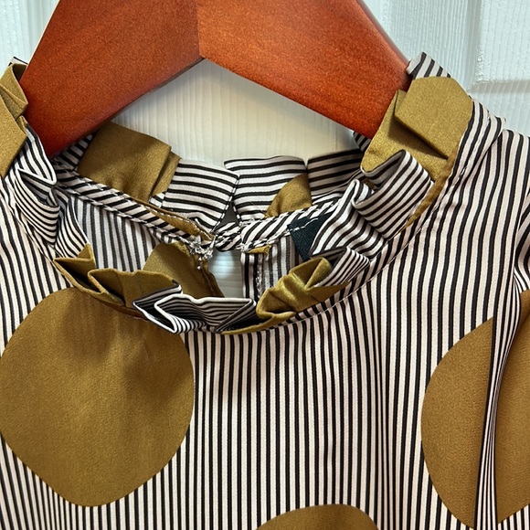 ASOS River Island pleated mock neck cap sleeve top sz6 - Picture 10 of 12